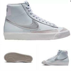 Nike Blazer Mid '77 (GS) Athletic Sneakers Platinum Silver